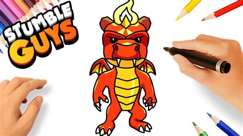 COMMENT DESSINER INFERNO DRAGON | STUMBLE GUYS SPECIAL SKINS