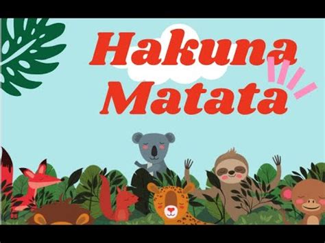 Hakuna Matata Lyrics Demo - YouTube