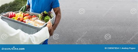 African Man Grocery Food Order Delivery Stock Photo - Image of ...