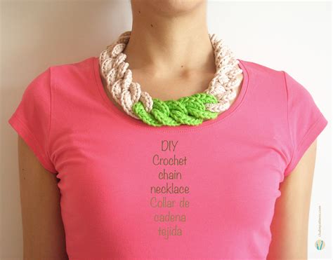 Crochet chain necklace