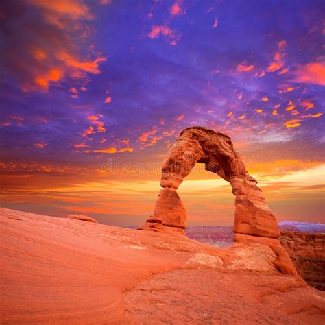 Arches National Park Delicate Arch in Utah USA Stock Image - Image of ...