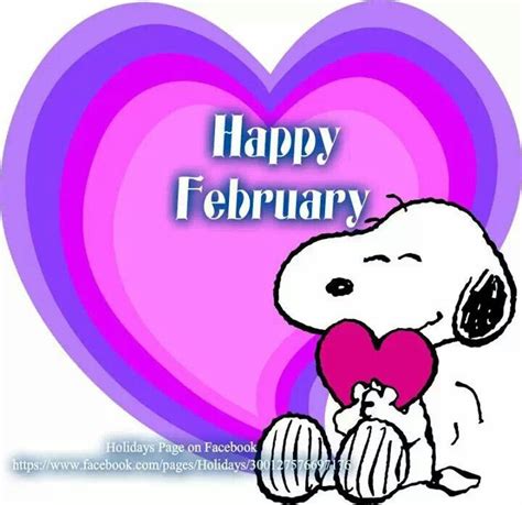 SNOOPY ~♡♥♡♥♡♡ Happy February Hello February Quotes, Happy February ...