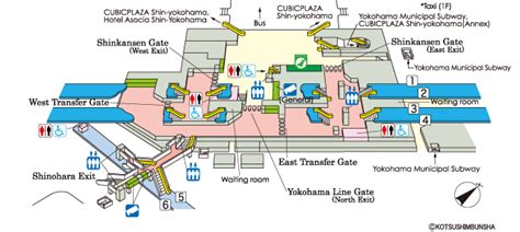 JR-EAST:Guide Maps for Major Stations (Shin-Yokohama Station)