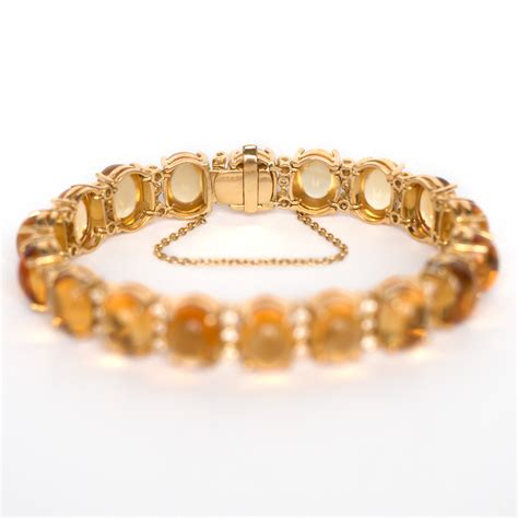 18k Yellow Gold Citrine Bracelet - The Verma Group