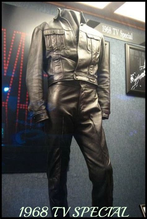 Iconic Black Leather two piece suit | Elvis presley house, Elvis jumpsuits, Elvis 68 comeback ...