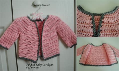 Abigail Baby Girl Cardigan - Cre8tion Crochet