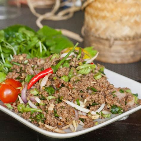 Minced Meat and Herb Salad - Laap Recipe {Gluten-Free, Dairy-Free}