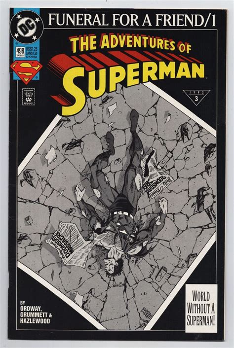 Adventures Of Superman #498 Funeral For A Friend (DC, 1993) FN | Comic ...