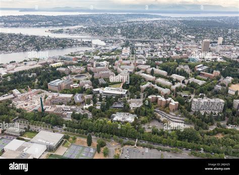 Aerial view of University of Washington, Seattle, Washington State, USA Stock Photo - Alamy