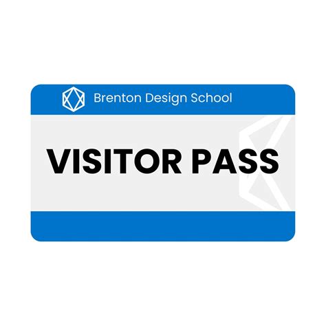 Visitor Badge Template