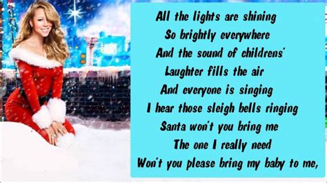 Mariah Carey All I Want For Christmas Is You Lyrics