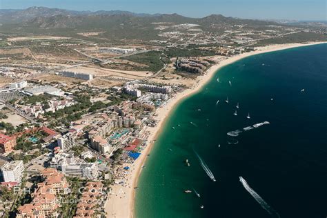 Medano Beach Cabo San Lucas Aerial Photo, Baja California, Mexico