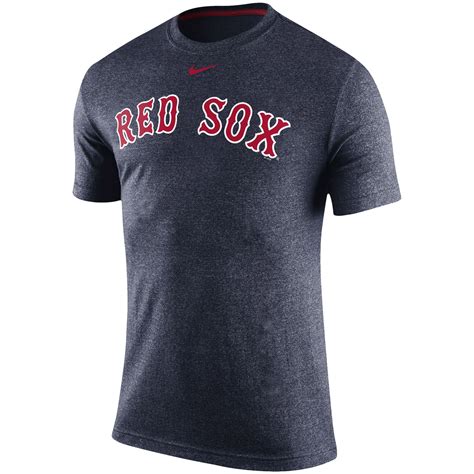 Nike Boston Red Sox Navy Marled Logo T-Shirt