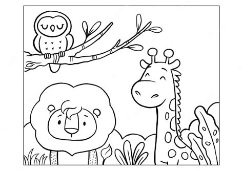 Zoo Animal Coloring Page & coloring book. 6000+ coloring pages.