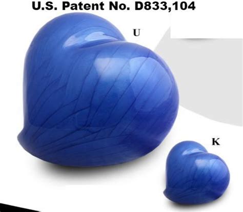 Infinity Eternal Heart Cremation Urn - Blue - Loving Memorial Urns