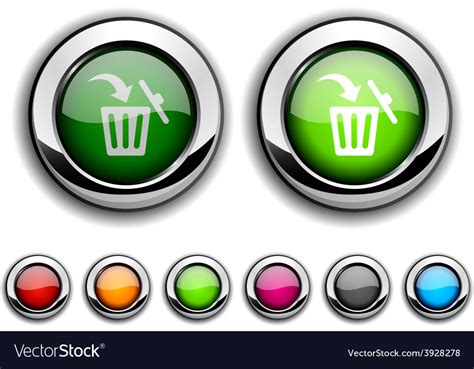 Delete button Royalty Free Vector Image - VectorStock