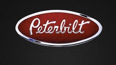 Peterbilt Decal Sticker Trucking Hood Emblem Simi Various Bumper CHROME or WHITE | eBay