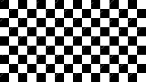 Premium Vector | Checkered background seamless pattern Black and white Vector illustration