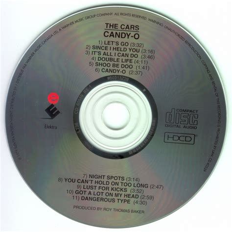 The Cars Candy O Album Cover Art