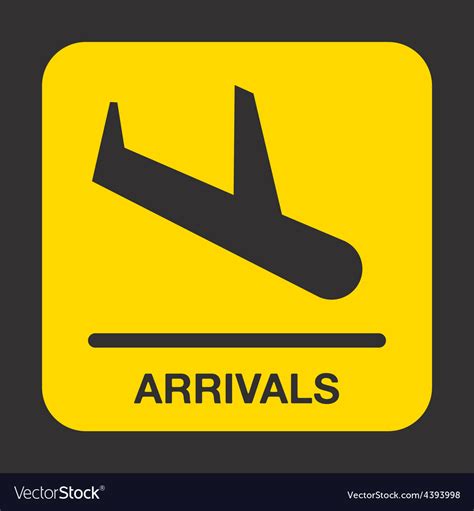 Airport signs Royalty Free Vector Image - VectorStock