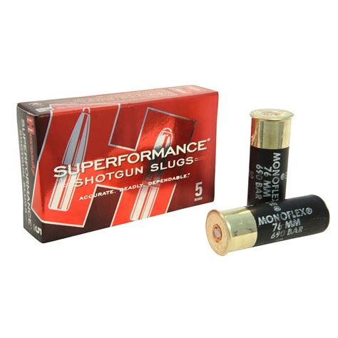 Bullseye North | Hornady Superformance Ammunition 12 Gauge 2-3/4" 300 Grain MonoFlex Sabot Slug ...