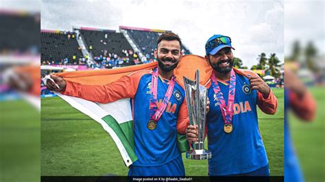 Watch: Watch: Virat Kohli, Rohit Sharma’s Proud India Flag Moment With T20 World Cup Trophy In ...