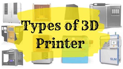 Types of 3D printers – Soap Cartel