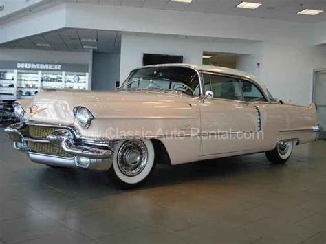 1956 Cadillac Coupe Deville, Pink and White – Classic Auto Rental