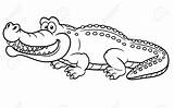 Happy Alligator Coloring Page  Free Printable Pages For Kids sketch template