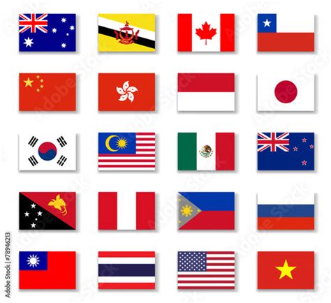 "Asia-Pacific Economic Cooperation-Apec-Flag-Complete" Stock image and ...