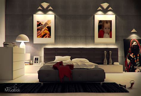 Modern Oriental Bedroom on Behance