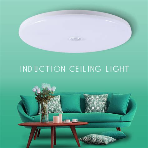 New 12W 18W Intelligent Motion Sensor LED Ceiling Light Non-dimmable Home Fixture Detective Lamp ...