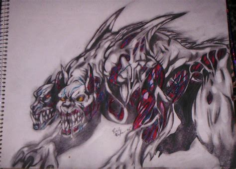 Demon Dog Drawing at GetDrawings | Free download