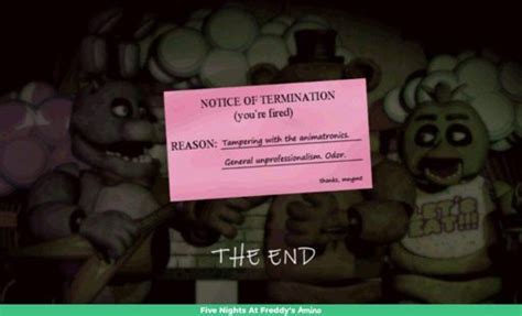 The end! | Five Nights At Freddy's Amino