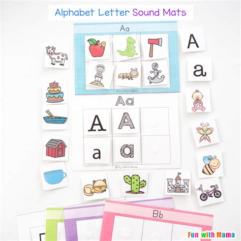 Alphabet Letter Sound Mats - Fun with Mama