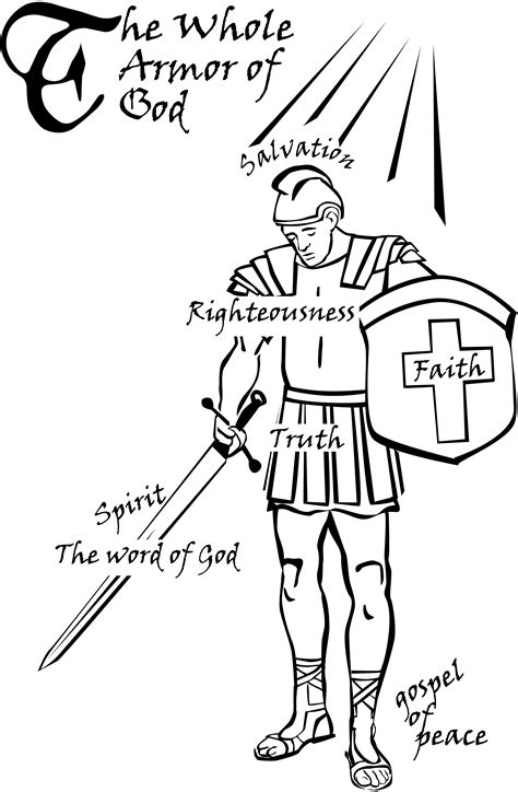 christian clipart of full body of armor - Clipground