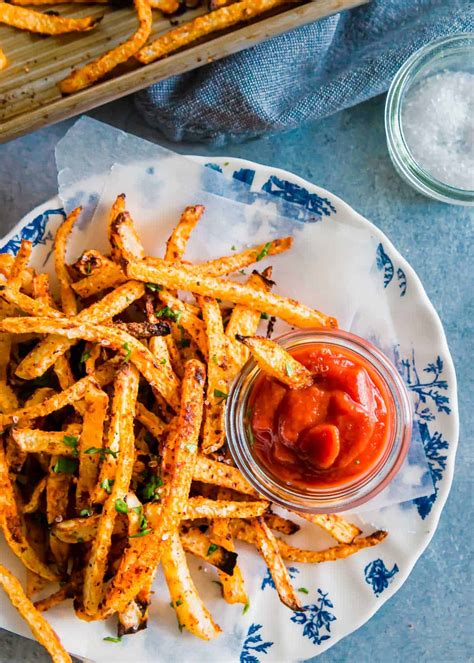 Jicama Fries - Easy Oven Baked Crispy Jicama Fries Recipe