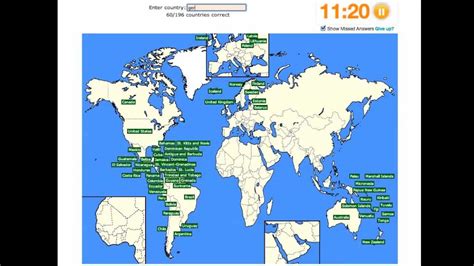 Sporcle Doing The Countries Of The World Quiz 192 197 YouTube