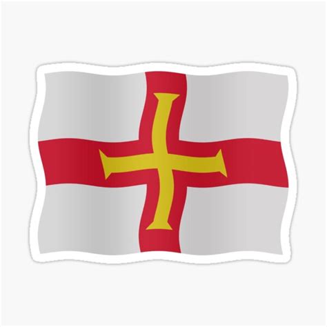 "Guernsey flag" Sticker for Sale by stuwdamdorp | Redbubble