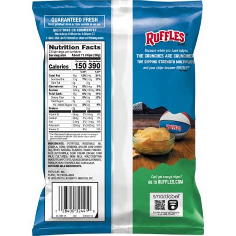 Ruffles® Sour Cream & Onion Potato Chips, 2.5 oz - Pick ‘n Save