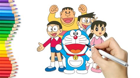 How to draw Doraemon and his Friends | Draw Nobita, Shizuka, Suneo, Takeshi, Gian - Phim Hay Nhất