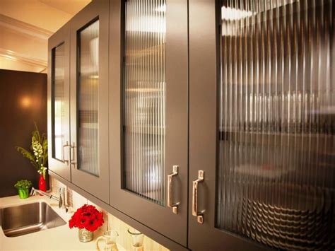 Captivating Kitchen Cabinet Doors With Glass Panels | Glass kitchen ...