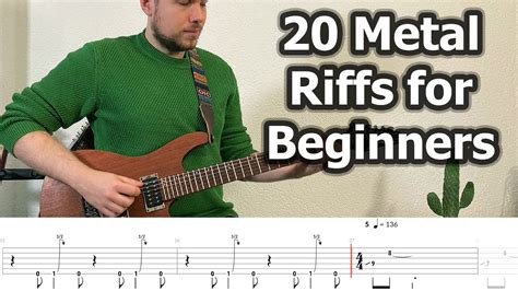 20 Metal Guitar Riffs for Beginners (with Tabs) - YouTube