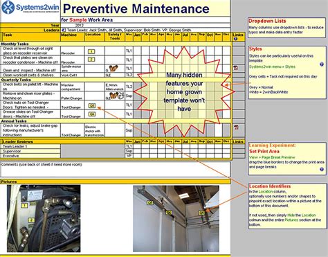 Maintenance Schedule template - Preventive Maintenance Checklist