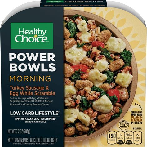 Healthy Choice Power Bowls Turkey Sausage & Egg Scramble Breakfast ...