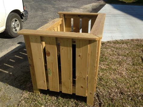 Wooden Garbage Can Storage - A Practical Solution - Home Storage Solutions