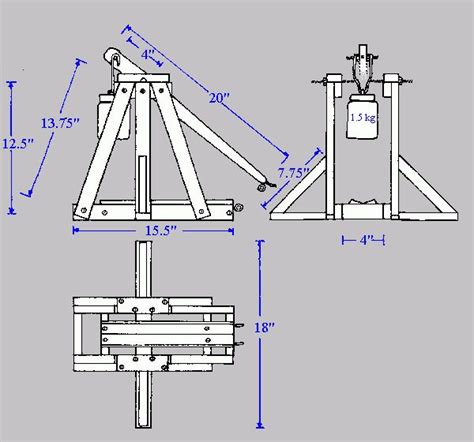 Cómo construir un trebuchet y catapulta a escala