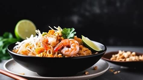 Premium AI Image | pad thai noodles