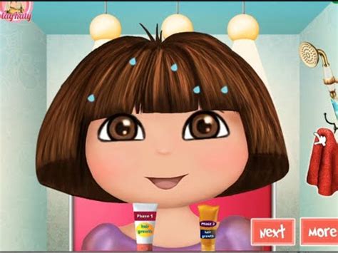 Dora the Explorer Hair Style Game - best app demos for kids - Philip - YouTube