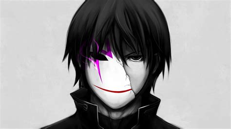 Darker Than Black, Hei, Mask, Broken - Anime Boy Black Hair Black Eyes ...